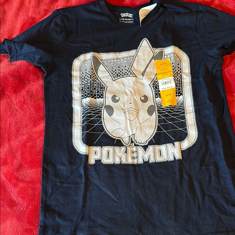 Black Pokémon Pikachu T-Shirt